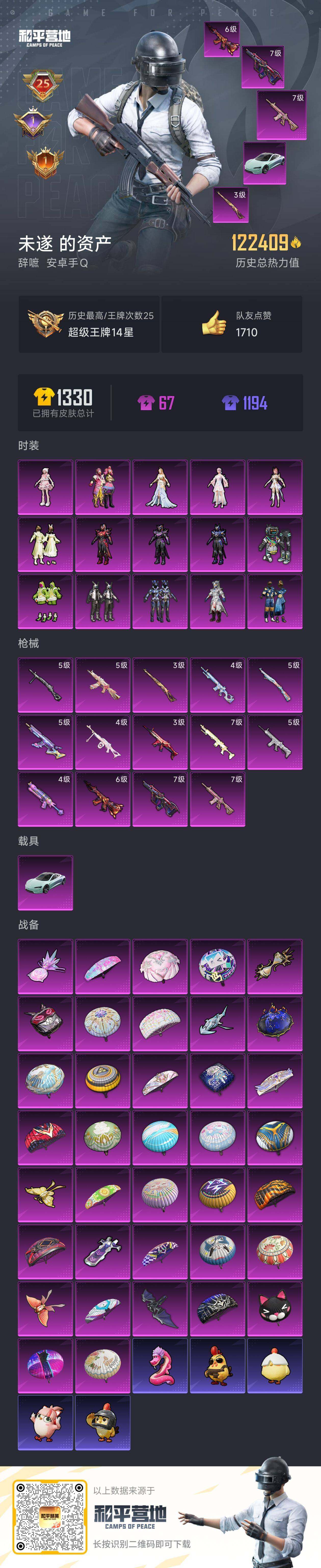 HPCMW3444044和平精英账号详情图3