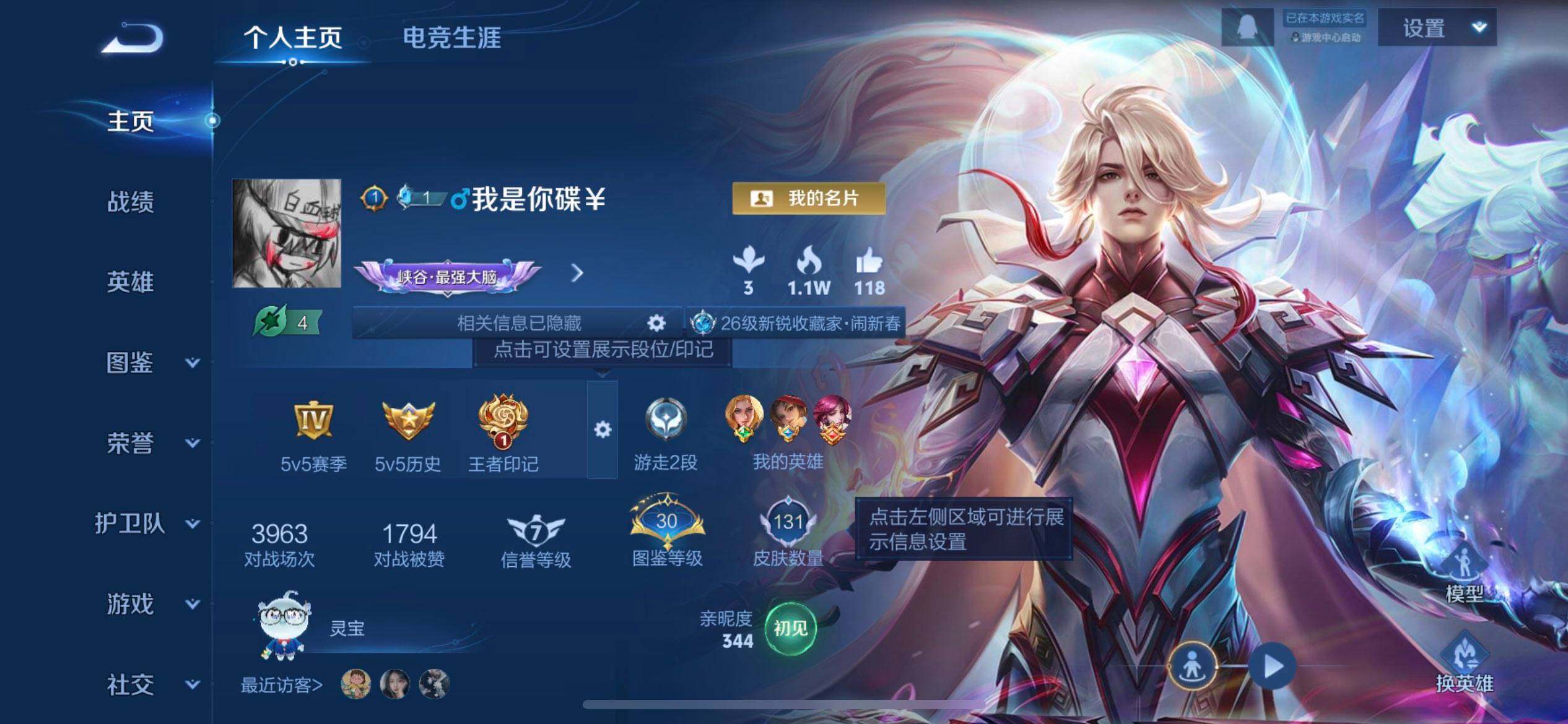 WZQM3466624王者荣耀账号详情图3