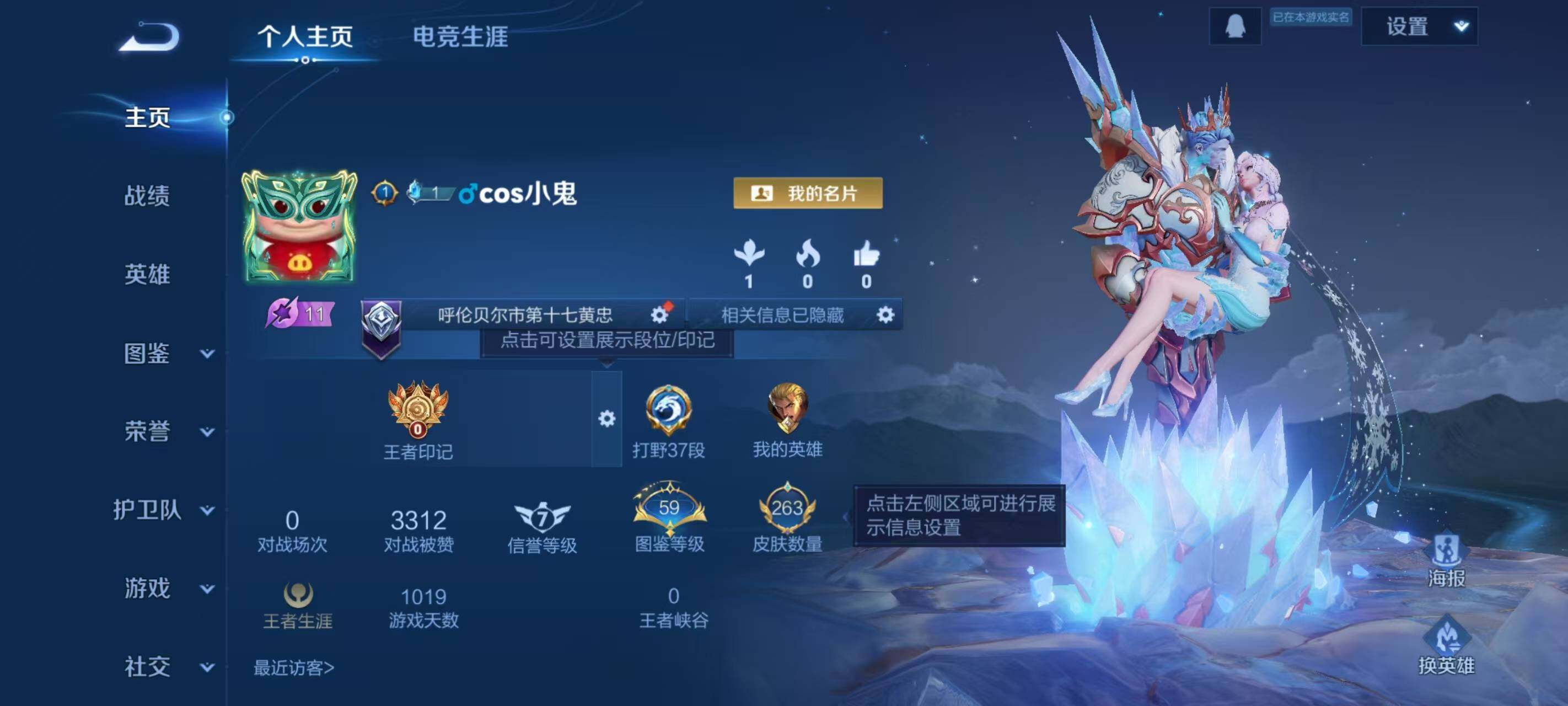 WZLX3457460王者荣耀账号详情图3