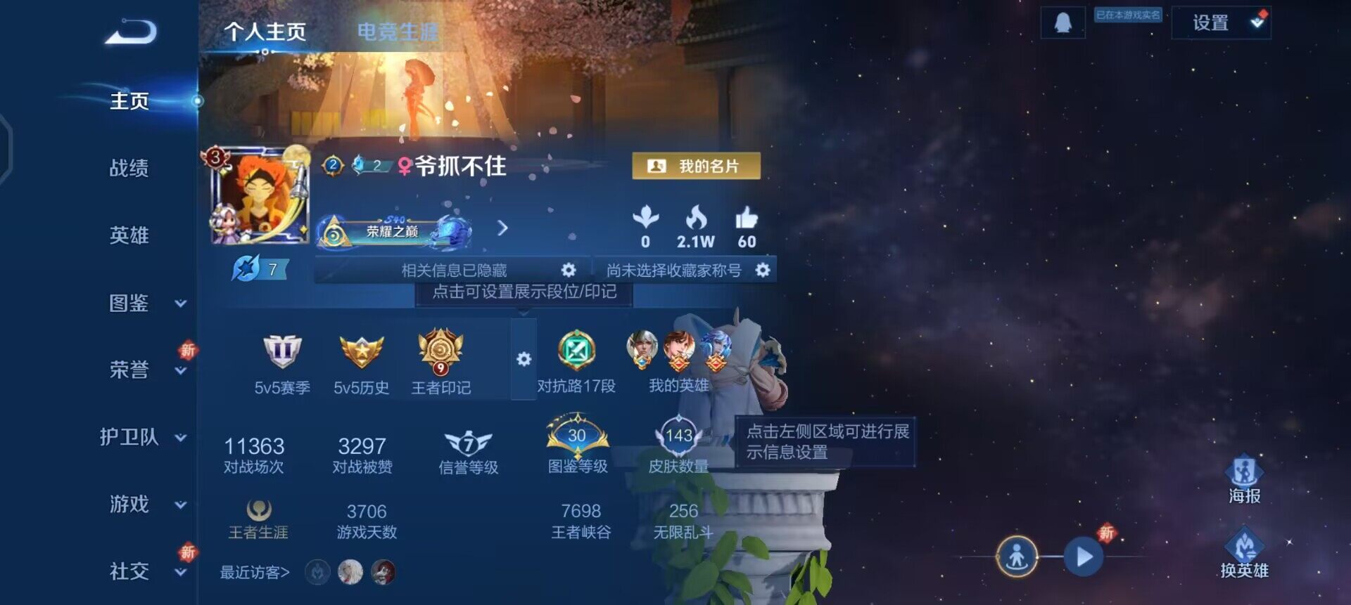 WZQM3460856王者荣耀账号详情图3