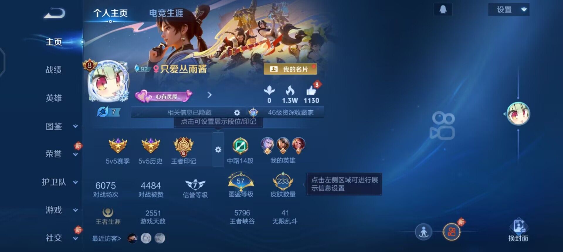 WZQM3471264王者荣耀账号详情图3 WZQM3471264王者荣耀账号详情图3