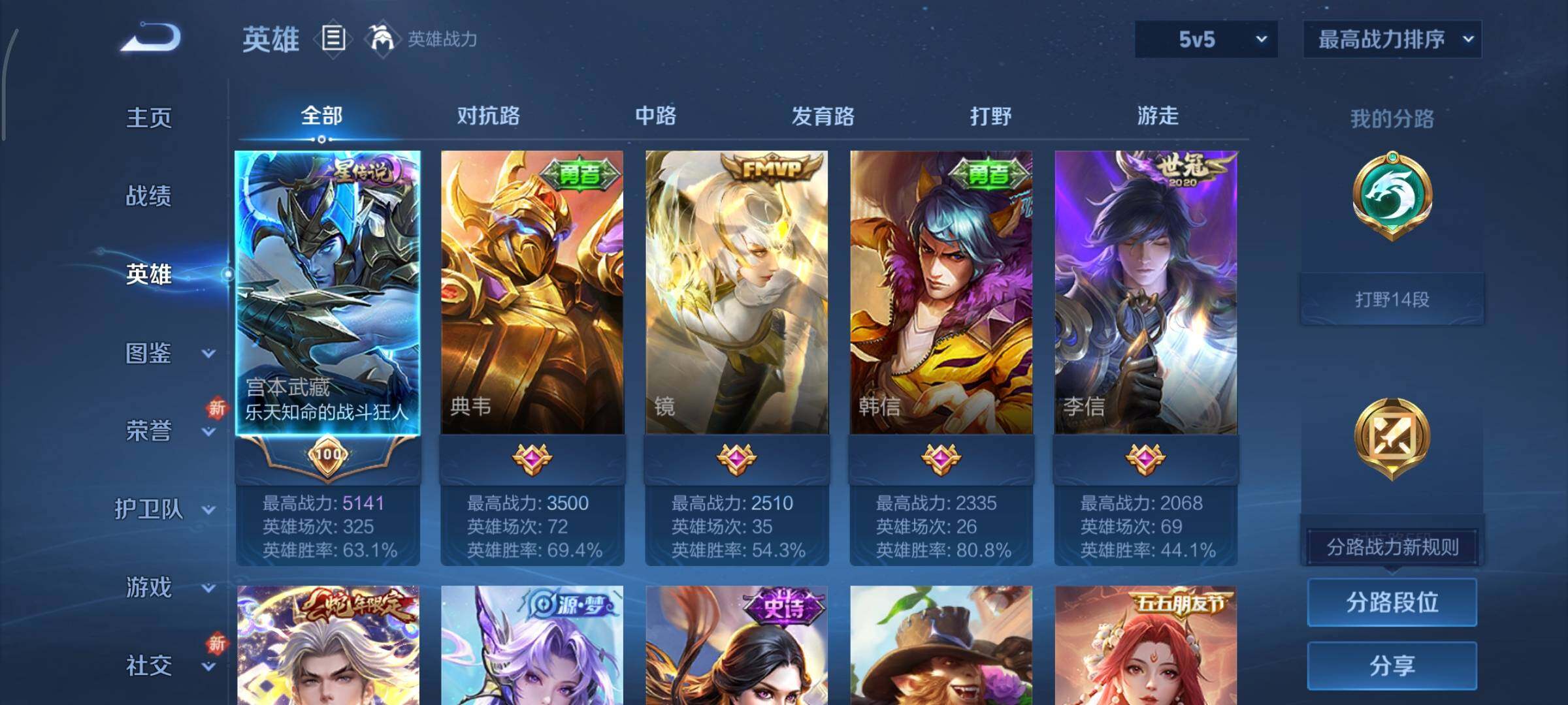 WZCMY3460274王者荣耀账号详情图3