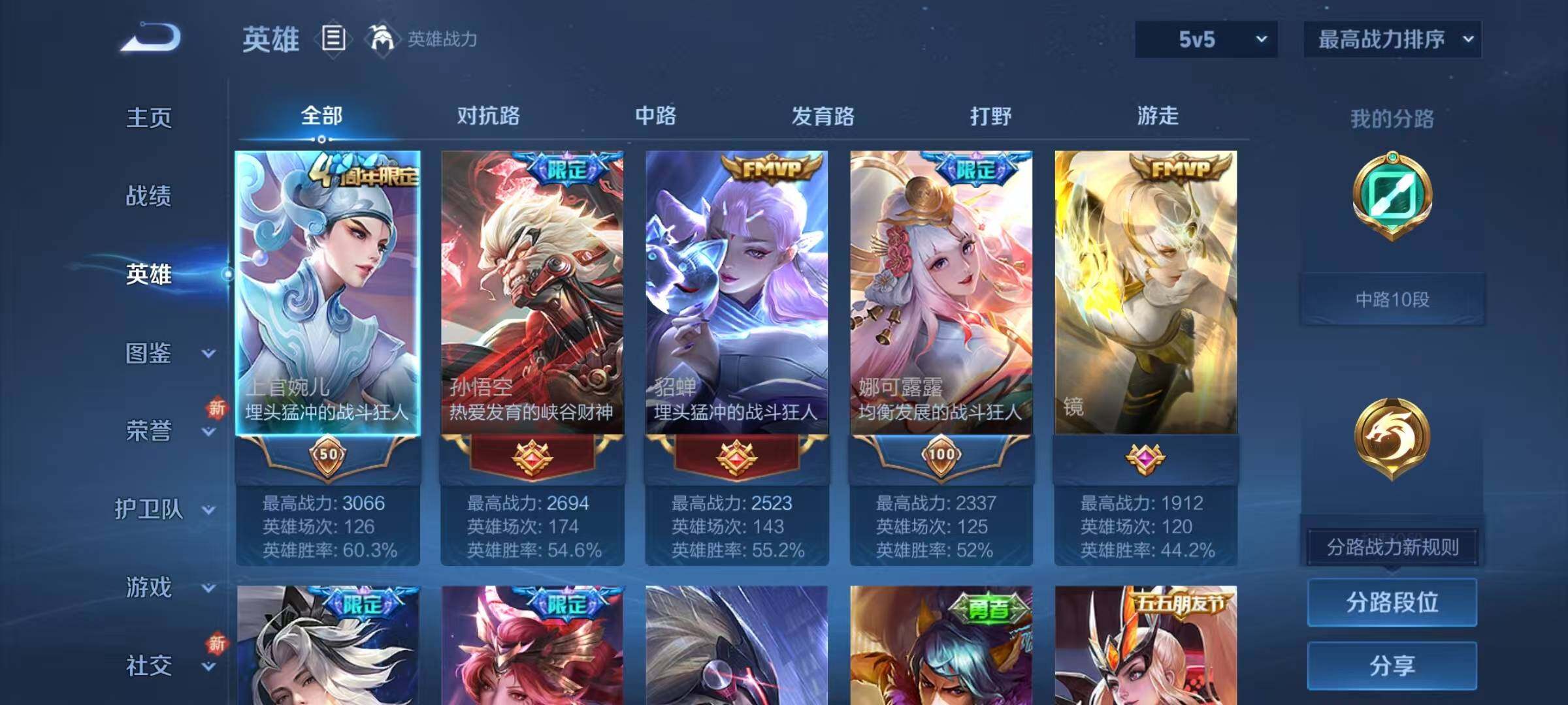 WZJZ3468981王者荣耀账号详情图6