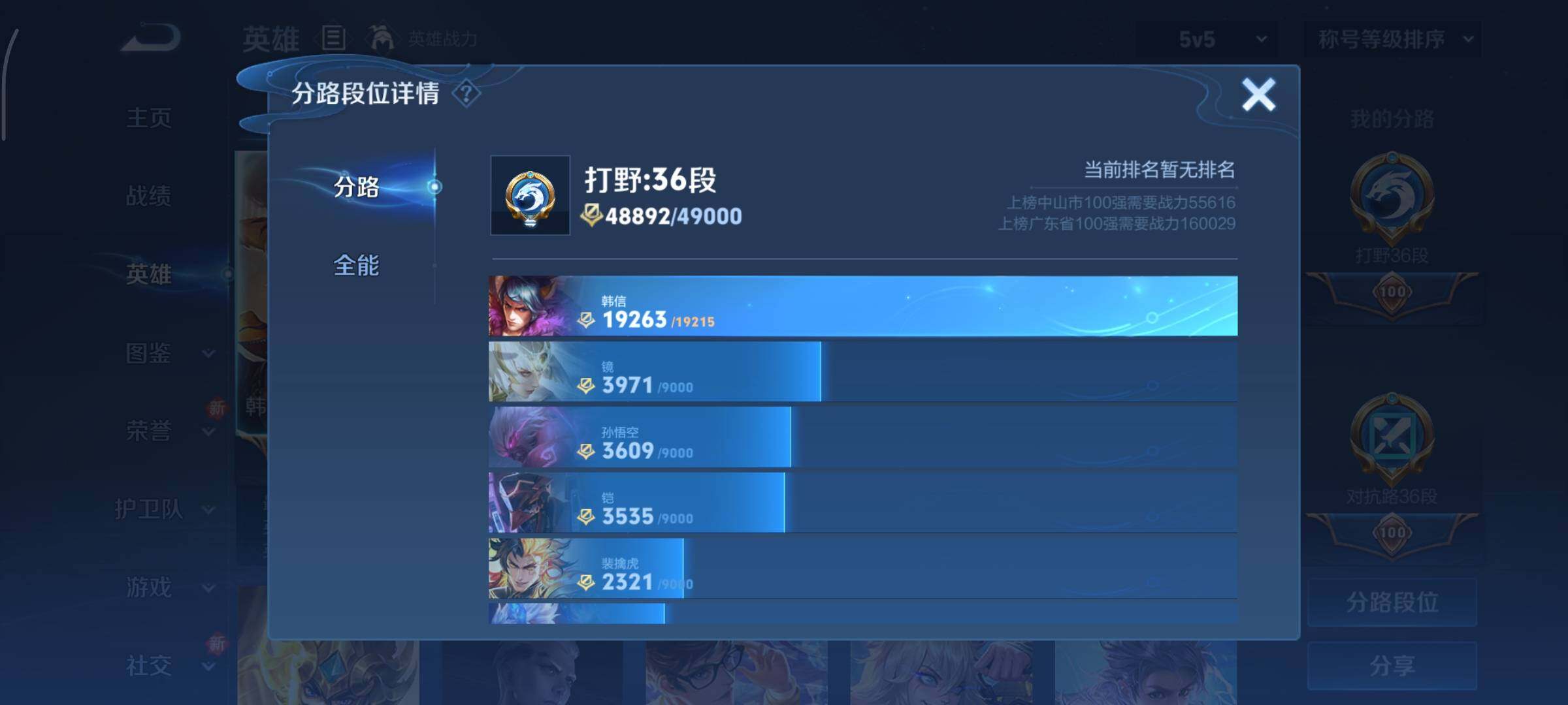 WZCMY3460295王者荣耀账号详情图4