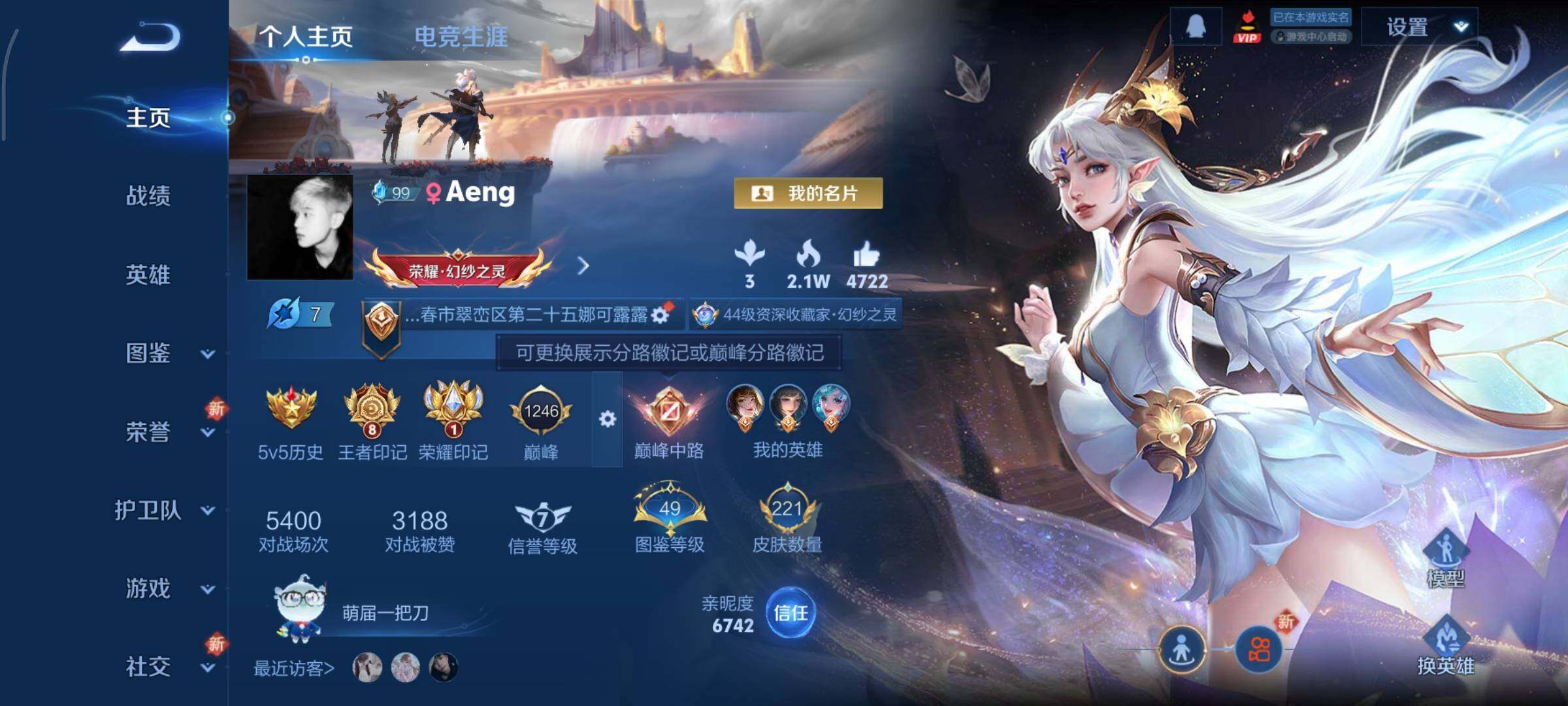 WZCMY3460296王者荣耀账号详情图2