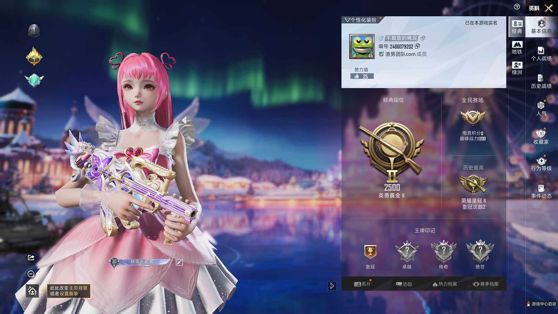 HPCMW3443913和平精英账号详情图5