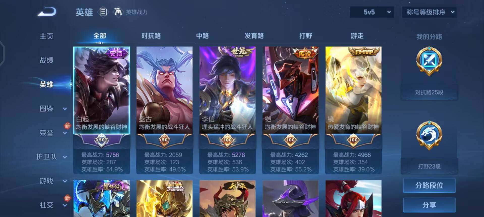 WZQM3466653王者荣耀账号详情图5