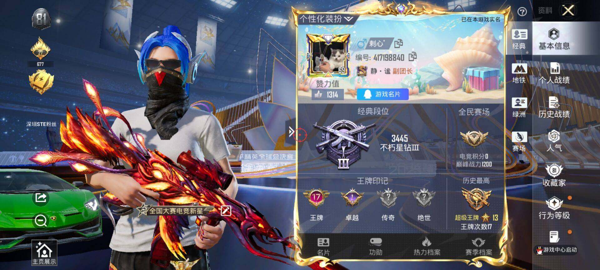 HPDN3443995和平精英账号详情图2