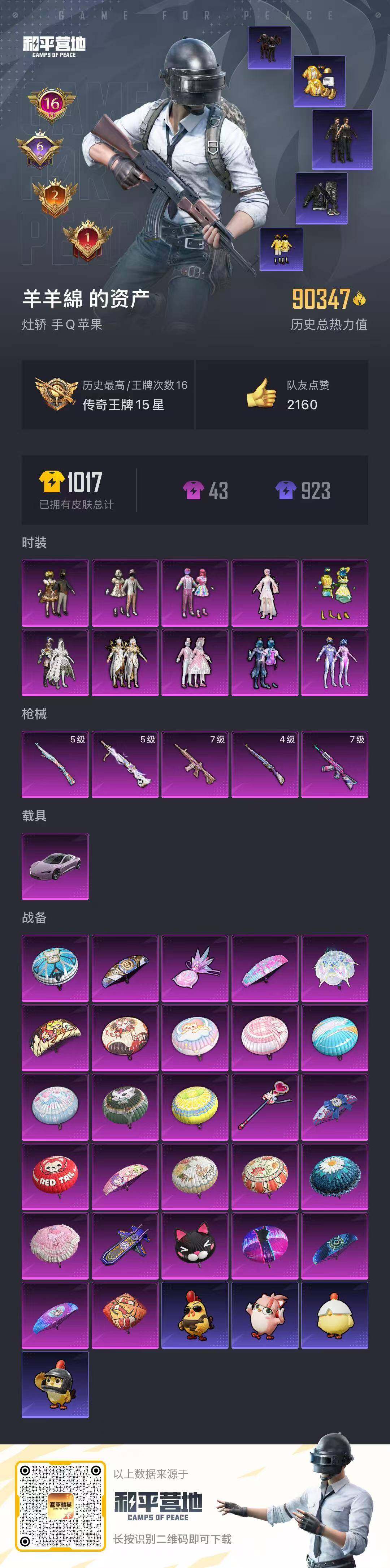 HPCMW3444144和平精英账号详情图24