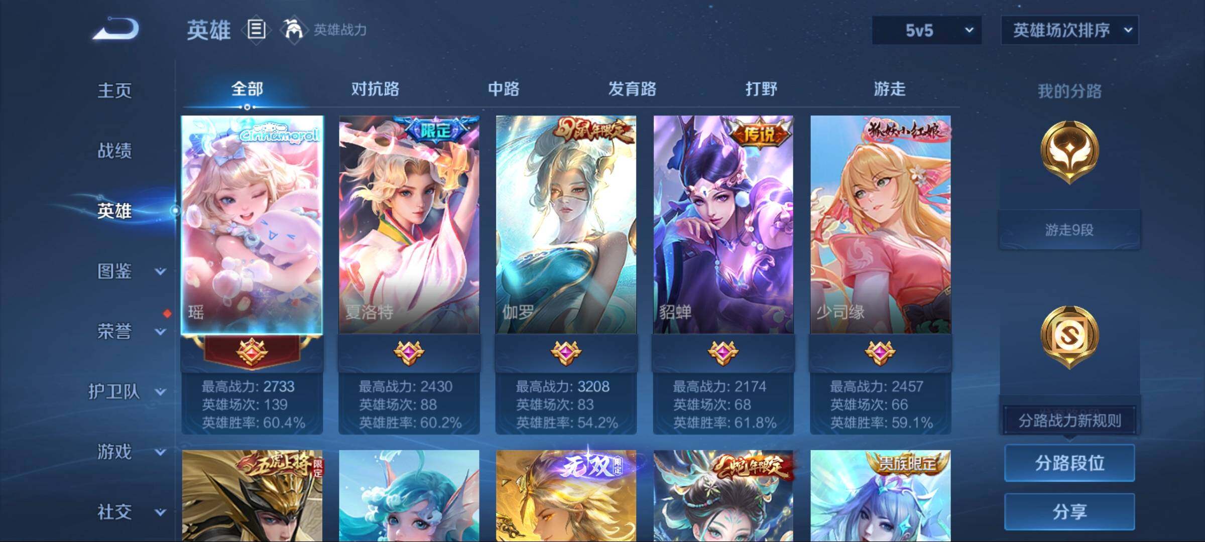 WZLFY3482566王者荣耀账号详情图6