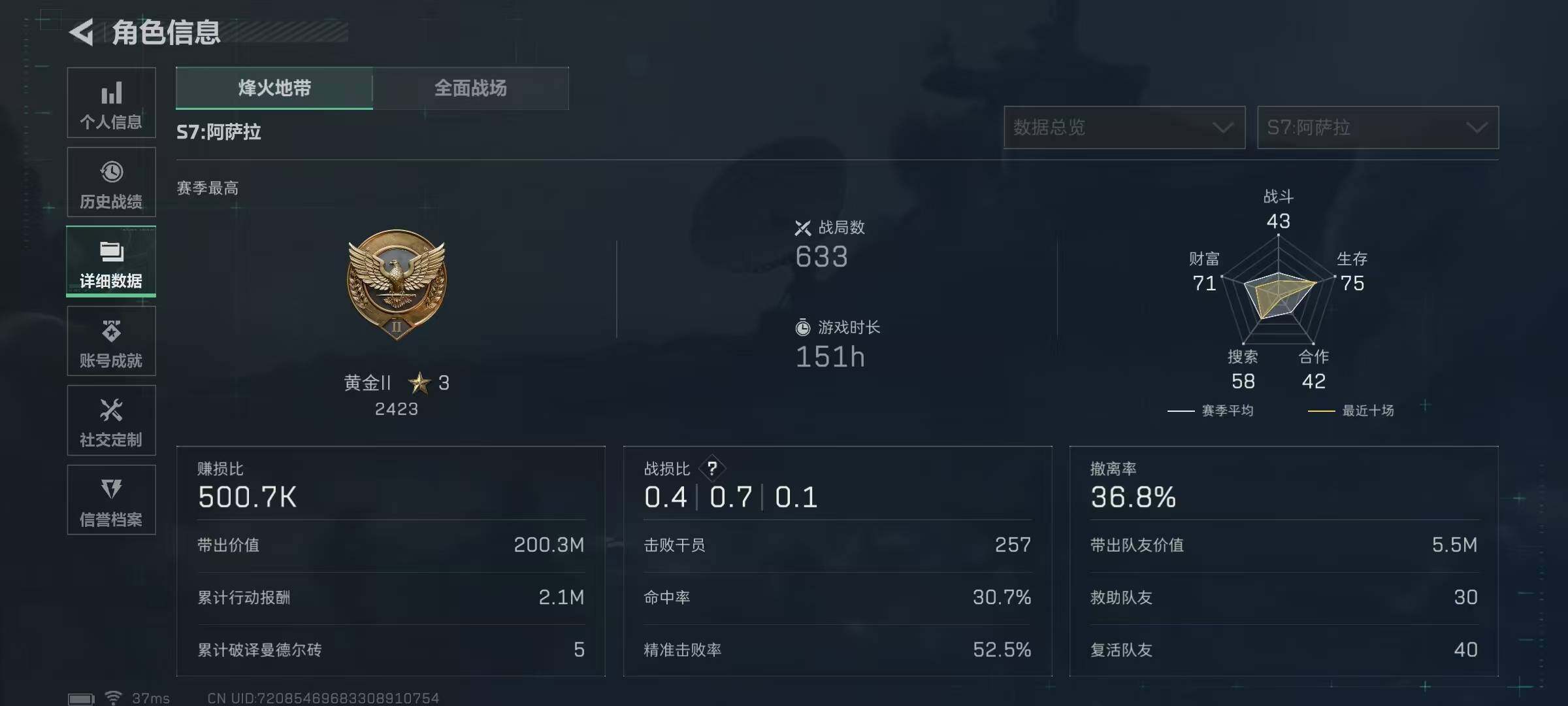 SJZEY397526三角洲行动账号详情图4