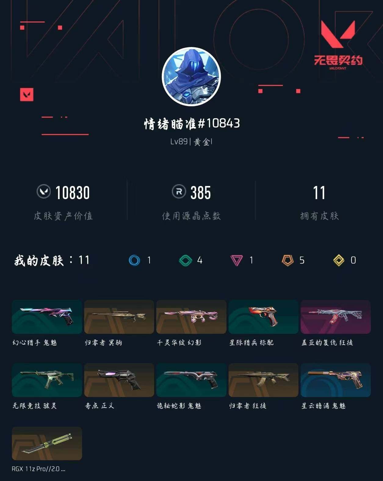 WWQXL331820无畏契约账号详情图4 WWQXL331820无畏契约账号详情图4