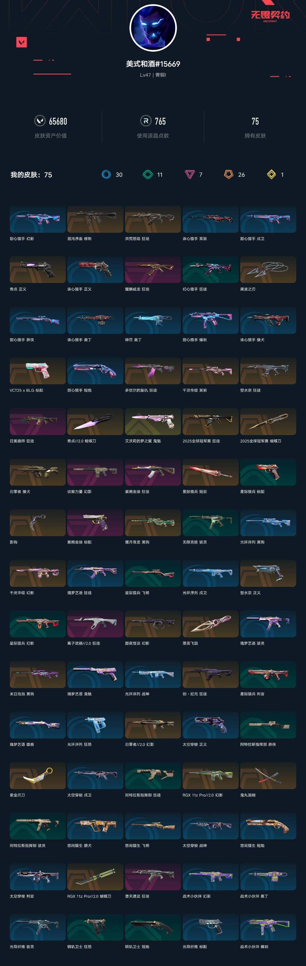 WWQXL331821无畏契约账号详情图4