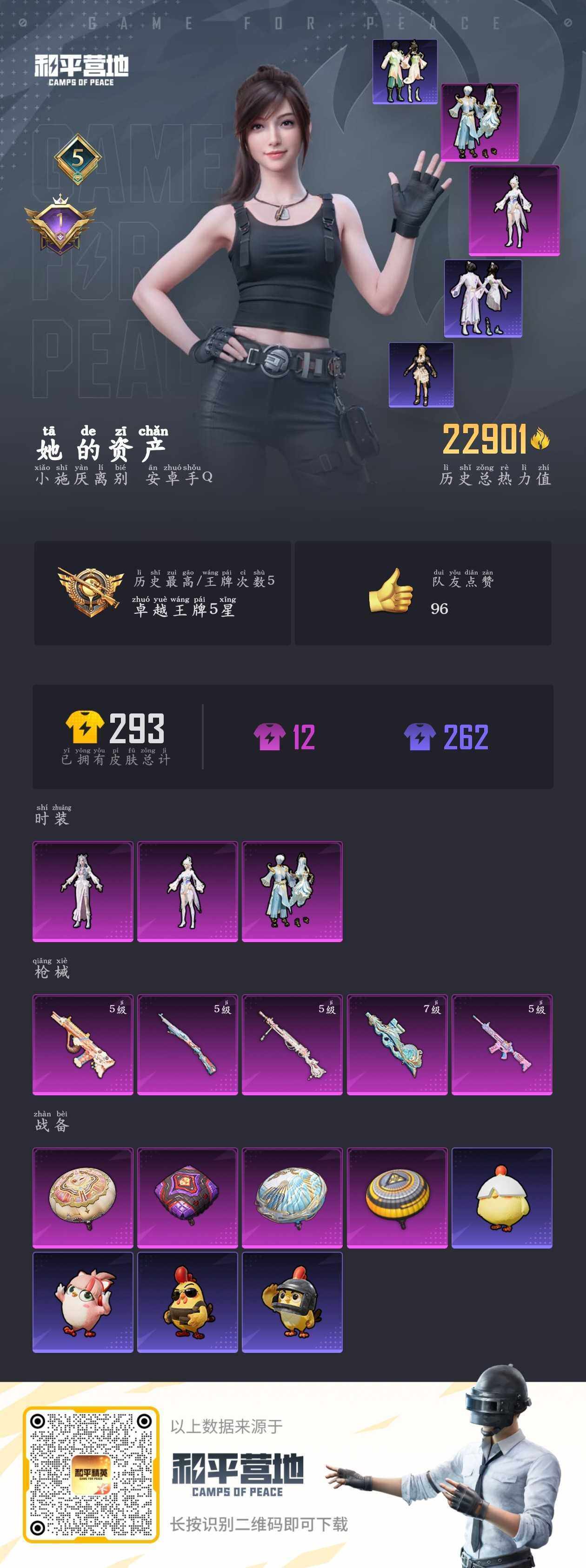 HPLE3445389和平精英账号详情图4