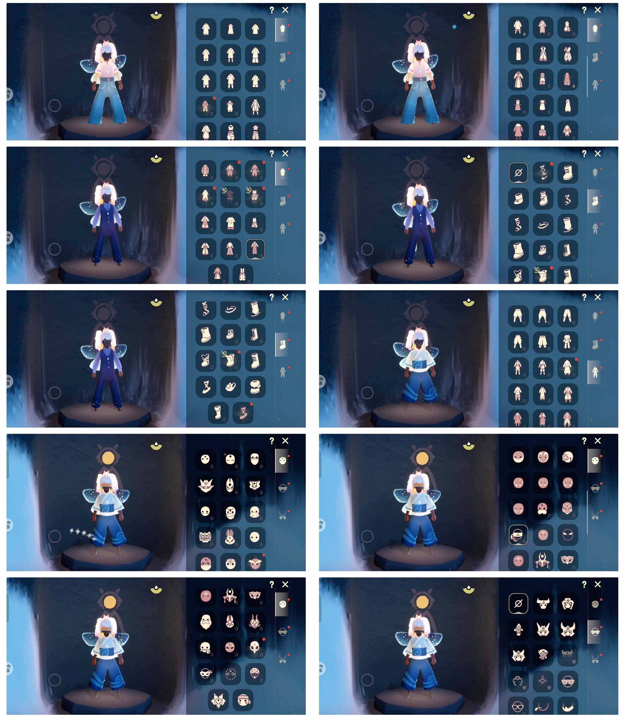 光遇账号华为渠道服11季12翼圣诞鹿角蝙蝠斗透明蝶翼王子围巾周年抱枕青衫落拓巫师帽详情看图，价格可刀
资源：蜡烛  25  爱心  122  红烛  42 翼12
已毕业地图：全图毕业
毕业季节： 破晓季  欧若拉季