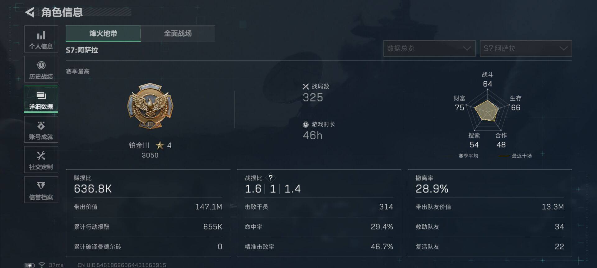 SJZCMW398511三角洲行动账号详情图5