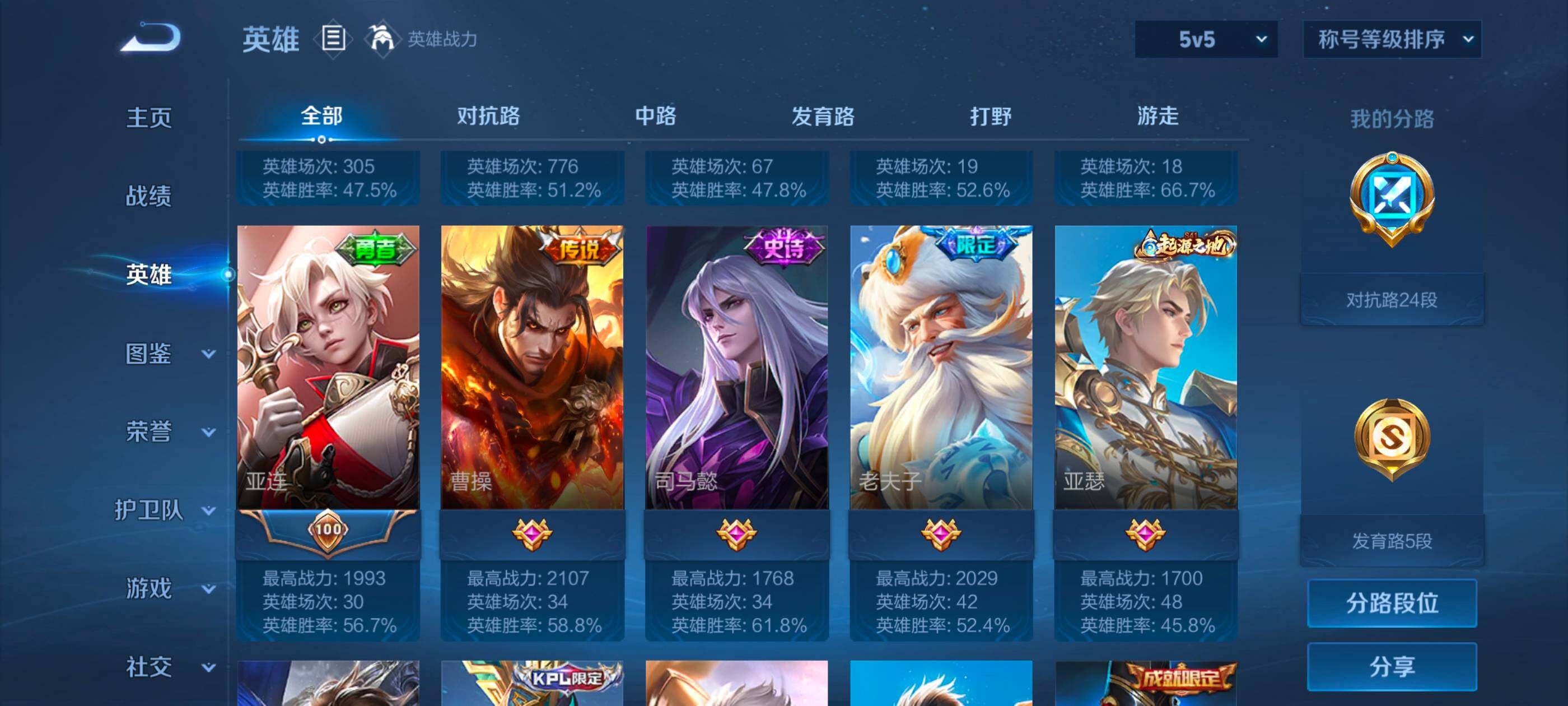 WZCMW4121320王者荣耀账号详情图5