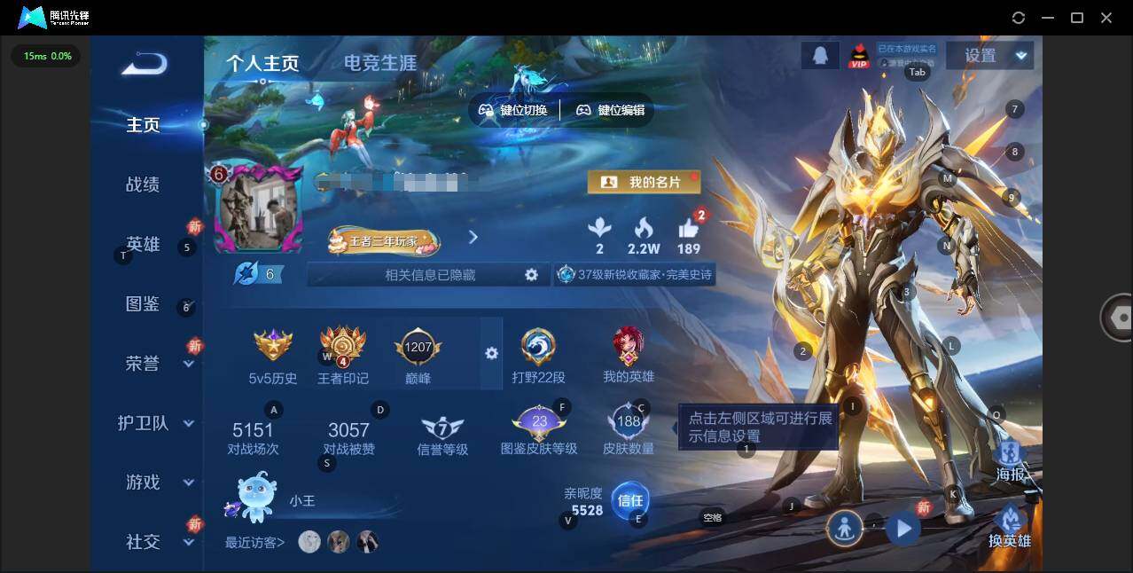 WZQM3464170王者荣耀账号详情图3