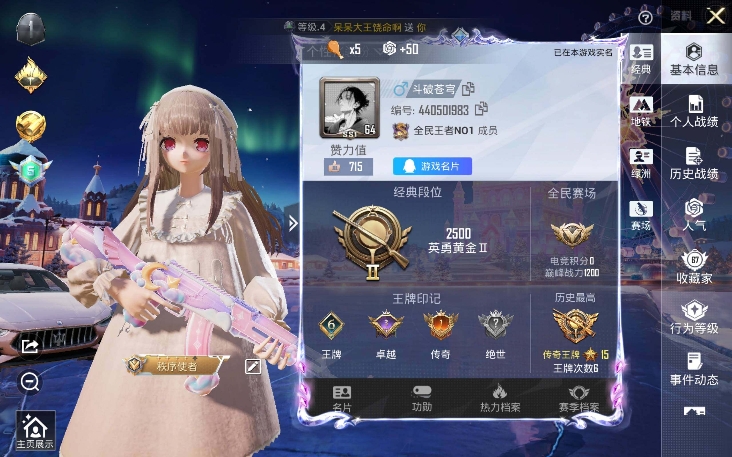 HPCMW4159827和平精英账号详情图2