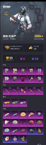 HPQM3446301和平精英账号详情图5