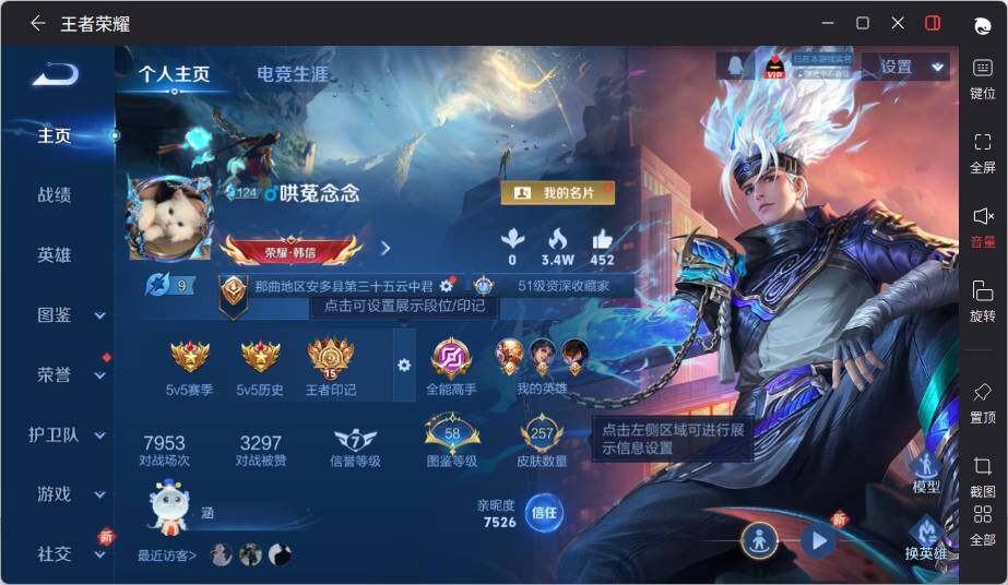 WZLX3465734王者荣耀账号详情图6