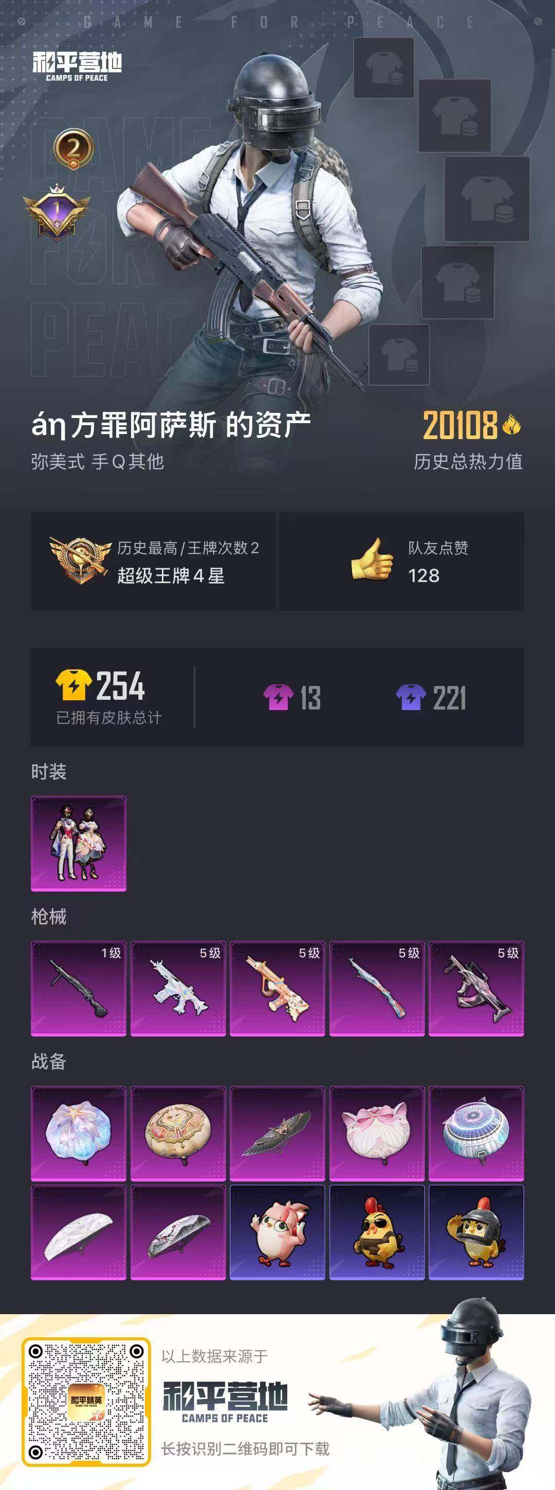 HPLX3447592和平精英账号详情图2 HPLX3447592和平精英账号详情图2