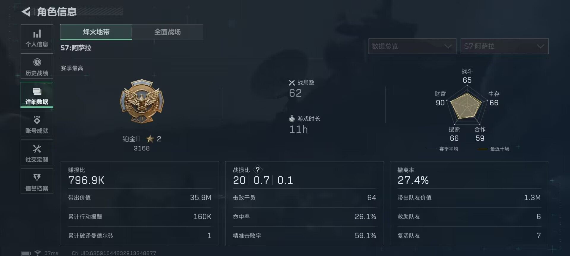 SJZEY397520三角洲行动账号详情图13