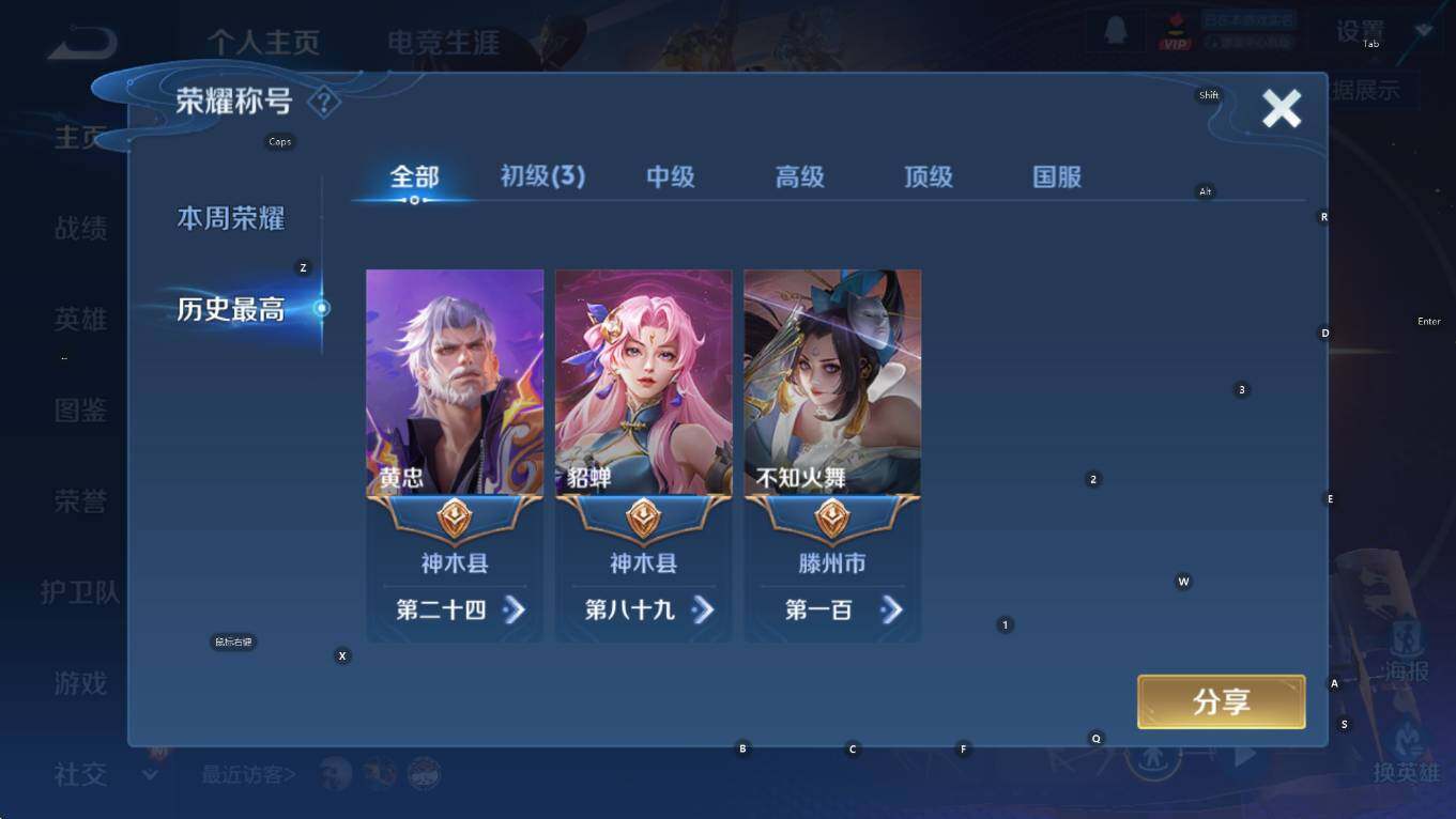 WZCMW3461673王者荣耀账号详情图13