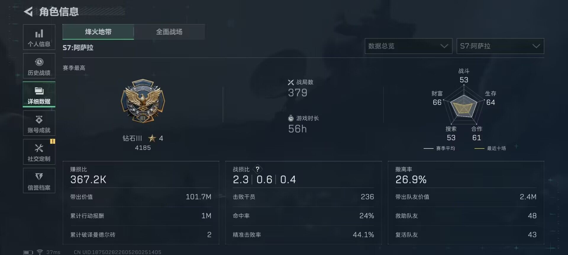 SJZQM397788三角洲行动账号详情图8