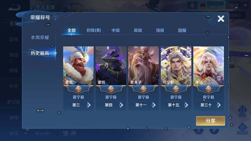 WZCMW3463111王者荣耀账号详情图9