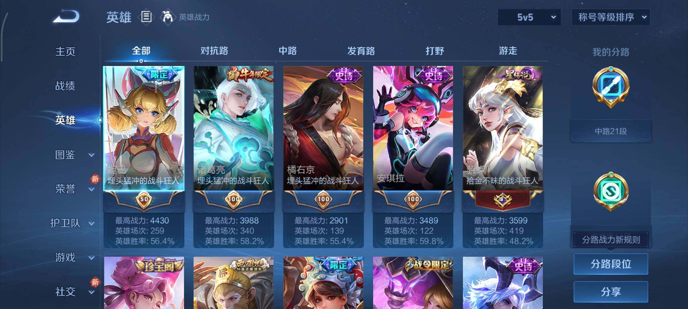 WZCMY3465486王者荣耀账号详情图3