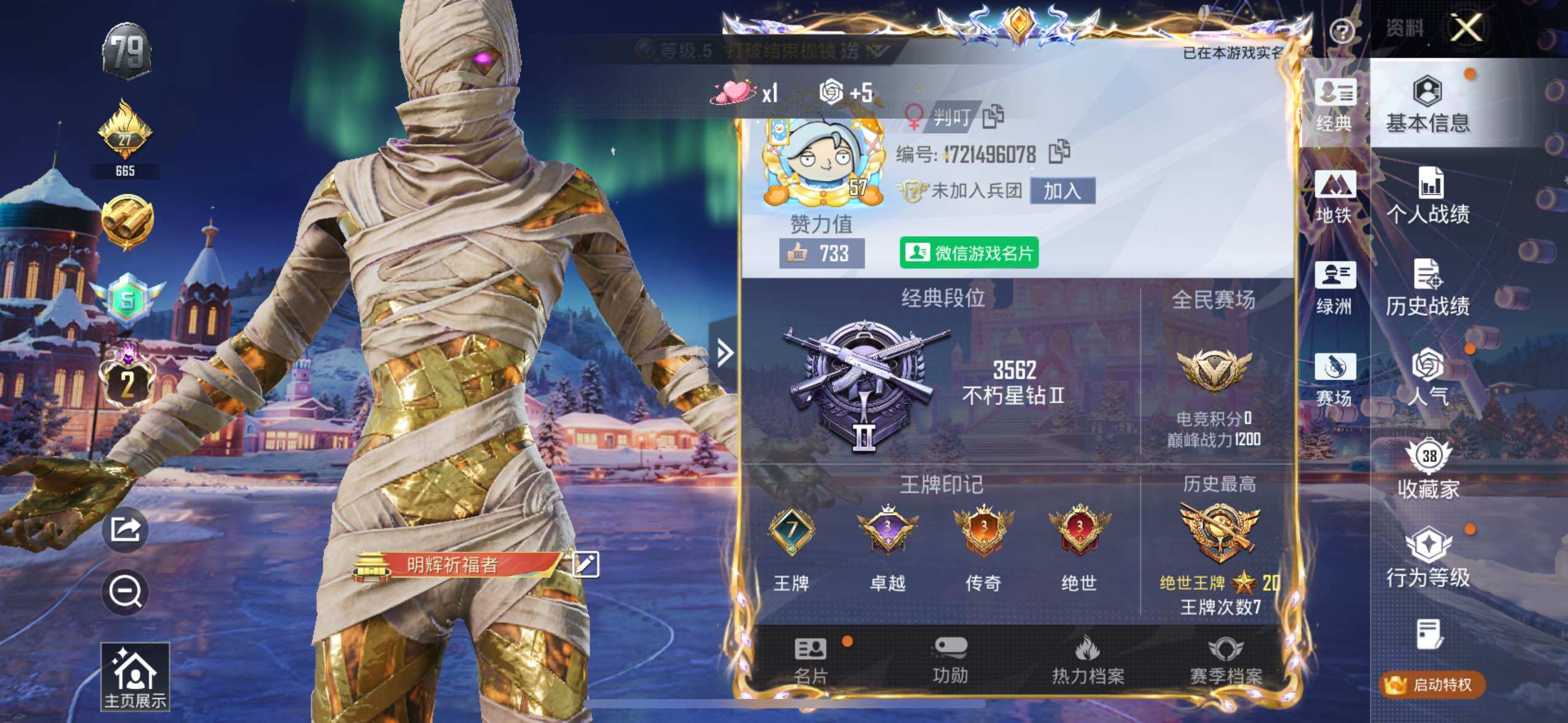 HPCMW3453572和平精英账号详情图4