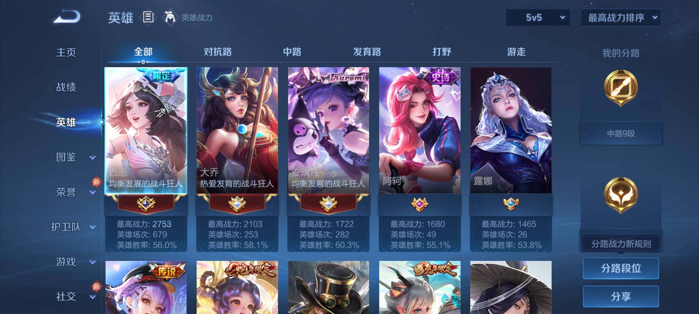 WZCMY3464268王者荣耀账号详情图3