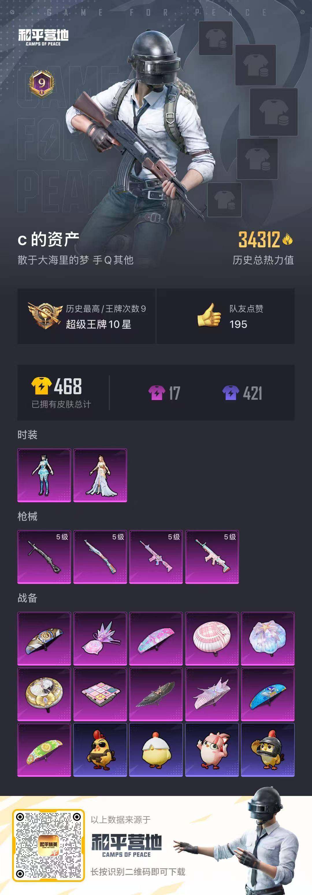 HPLX3447563和平精英账号详情图14