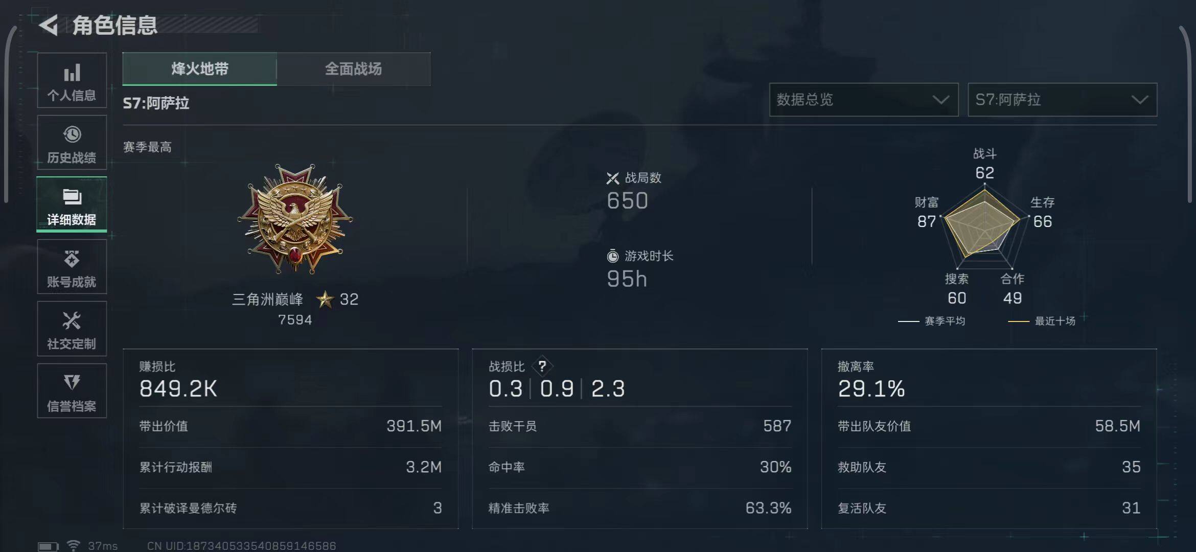 SJZEY399359三角洲行动账号详情图31 SJZEY399359三角洲行动账号详情图31