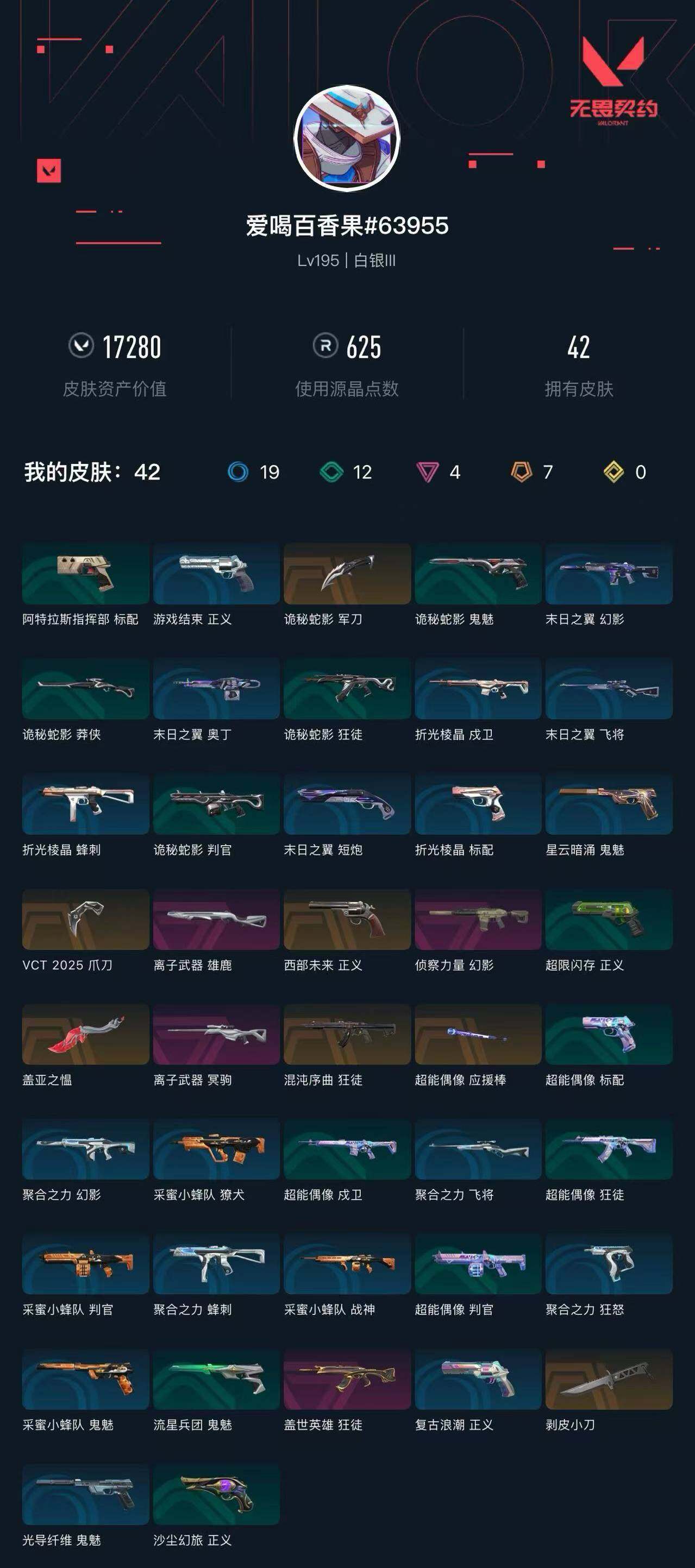 WWQXL332230无畏契约账号详情图5