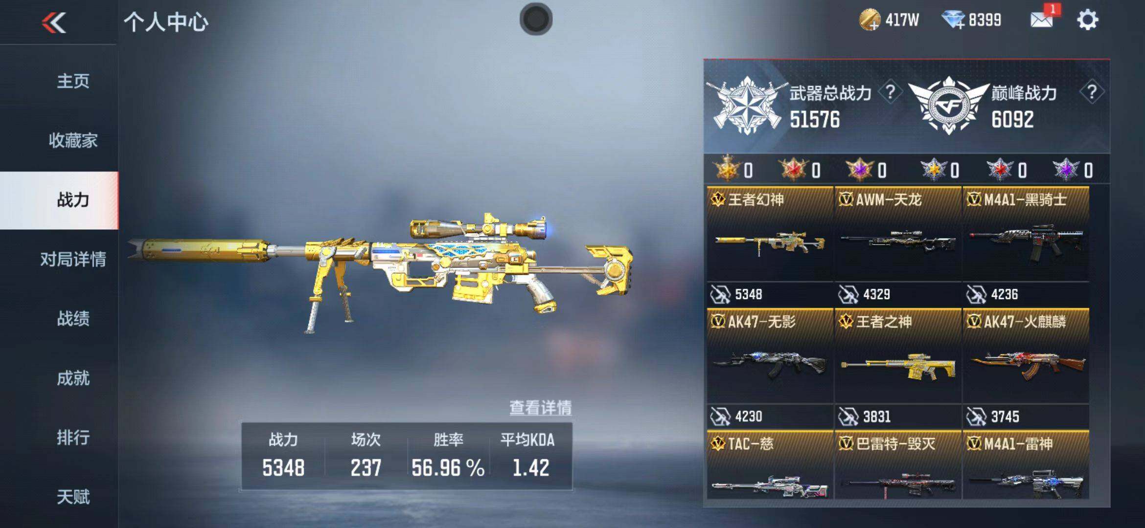 CFMQM373426枪战王者账号详情图7