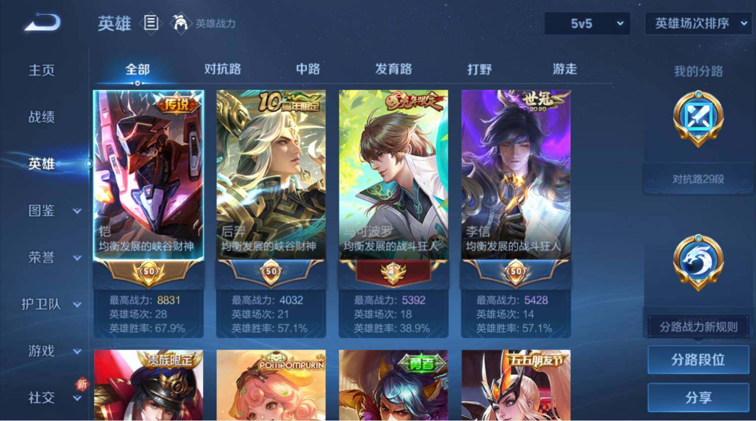 WZ03410575王者荣耀账号详情图4