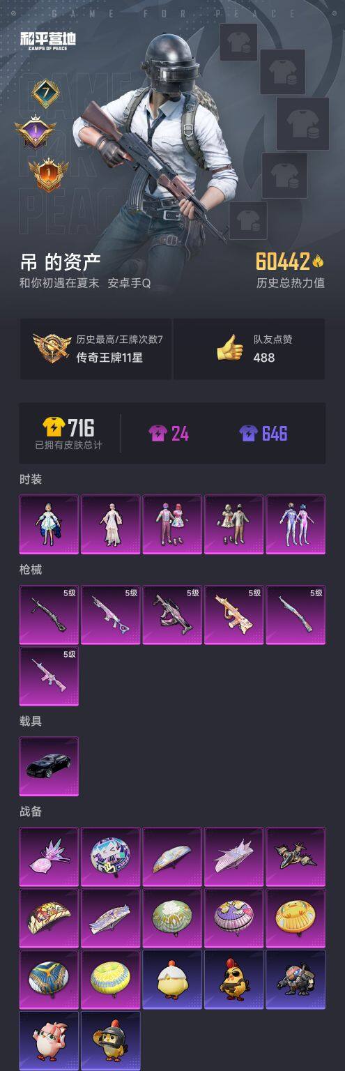 HPCMW3447786和平精英账号详情图6