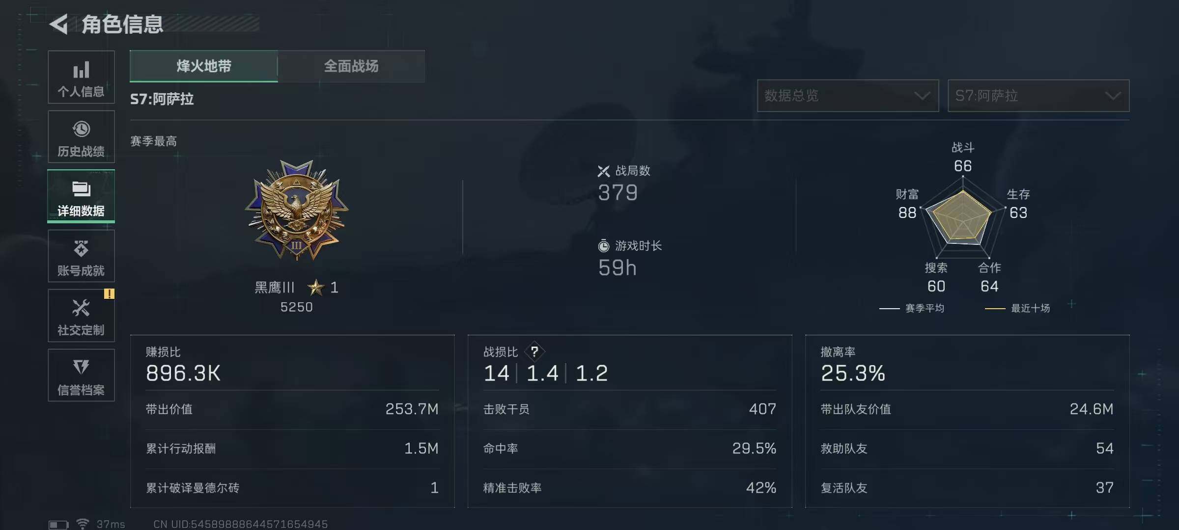 SJZQM399644三角洲行动账号详情图6