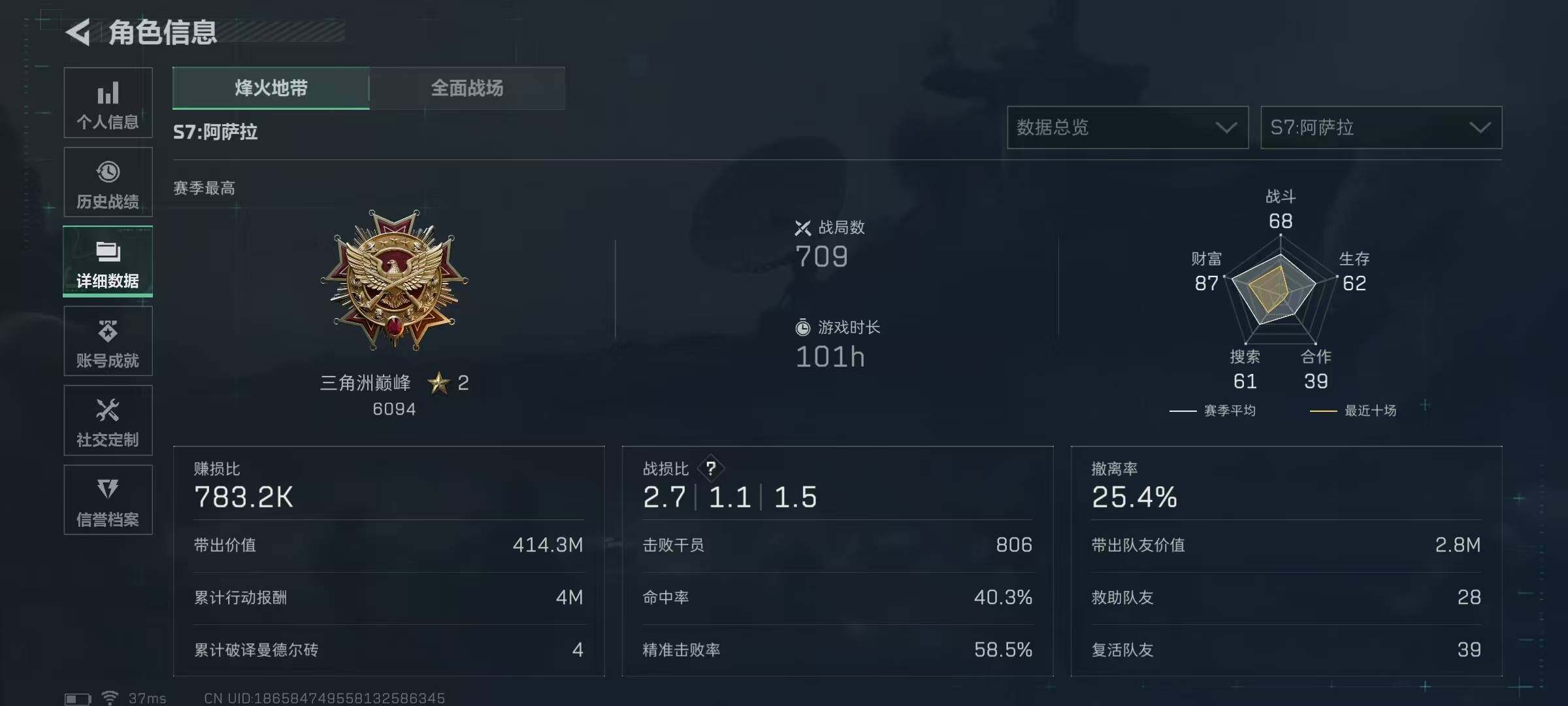 SJZEY399654三角洲行动账号详情图5