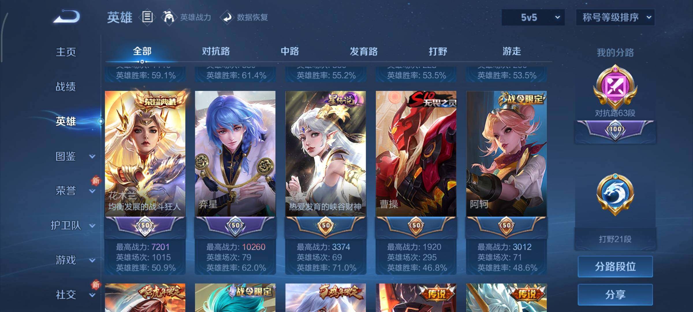 WZCMY3467930王者荣耀账号详情图5