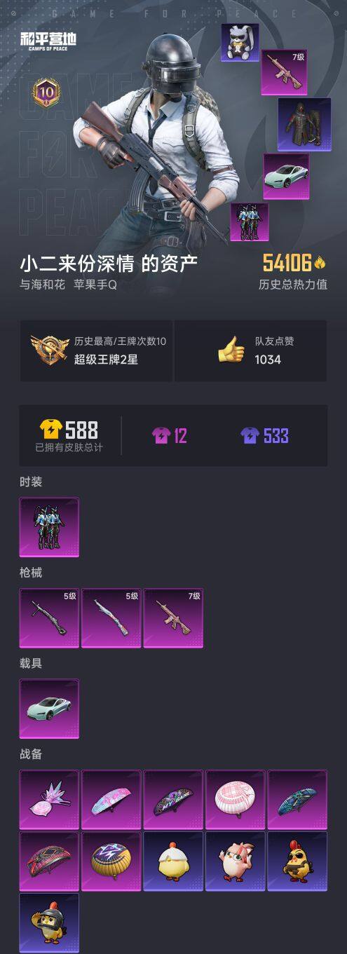 HPQM3447971和平精英账号详情图11