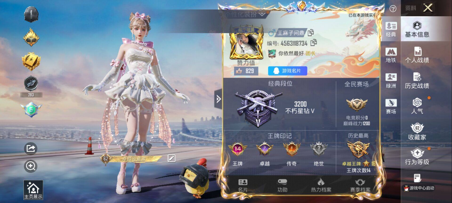 HPCMW3447966和平精英账号详情图2