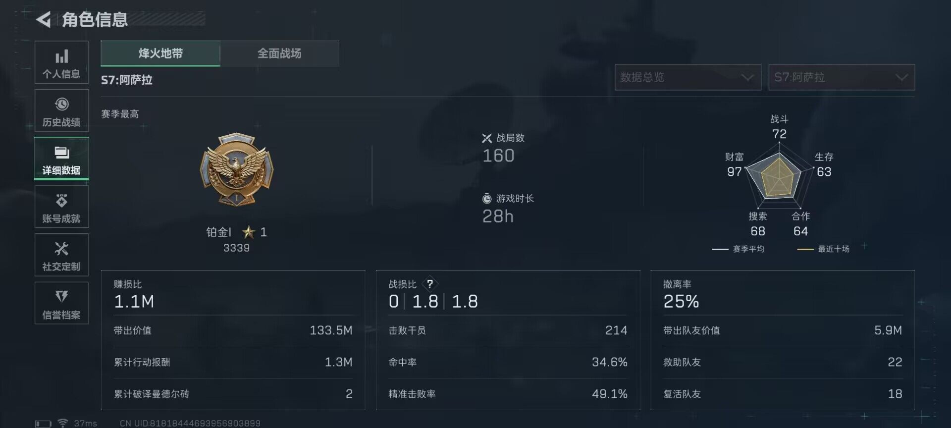 SJZQM399504三角洲行动账号详情图16