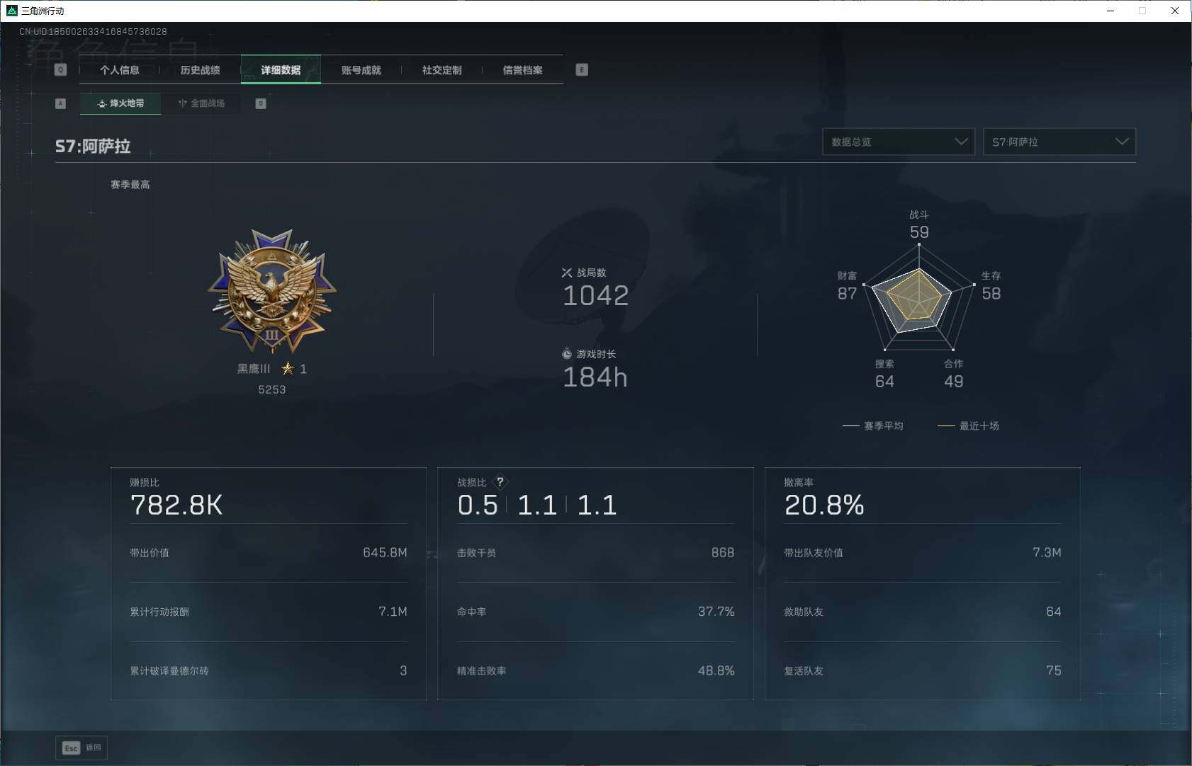 SJZEY3100074三角洲行动账号详情图4