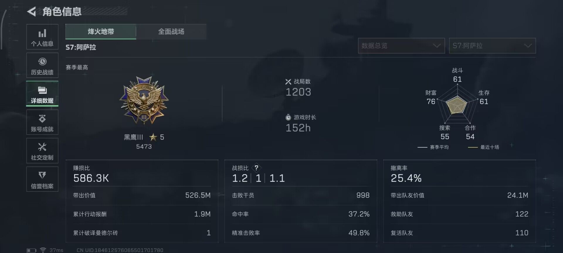 SJZEY3100871三角洲行动账号详情图3