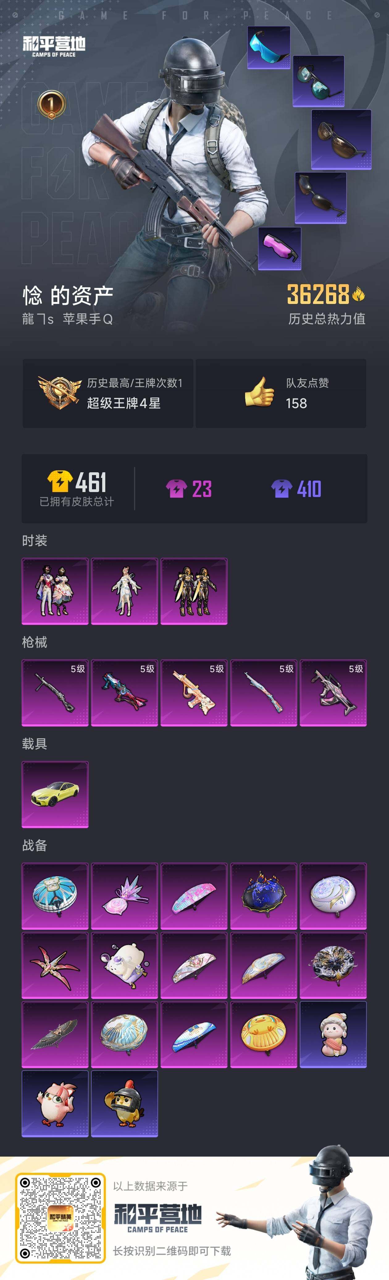 HPLX3454534和平精英账号详情图5 HPLX3454534和平精英账号详情图5