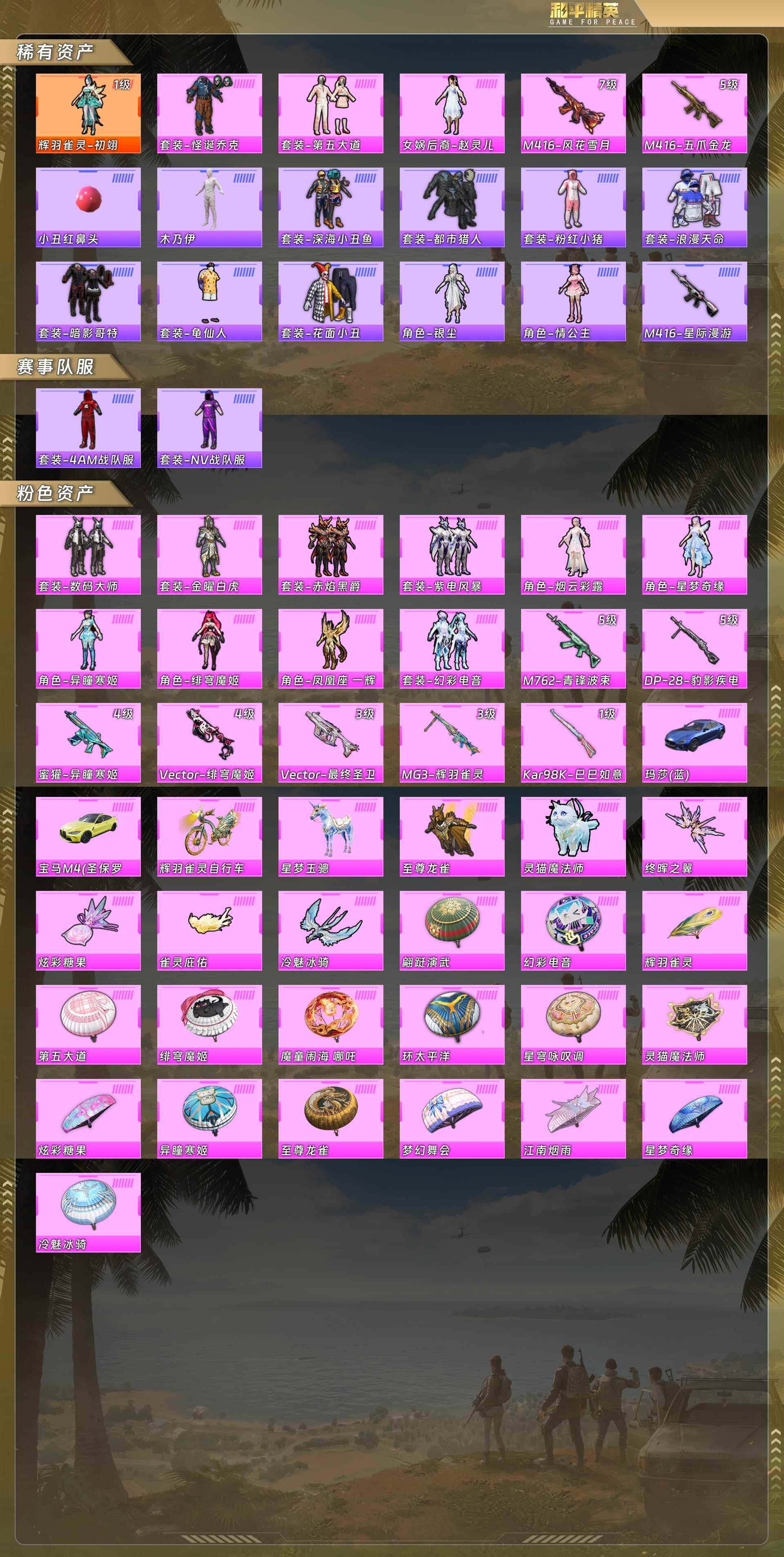 HPCMW4112125和平精英账号详情图5