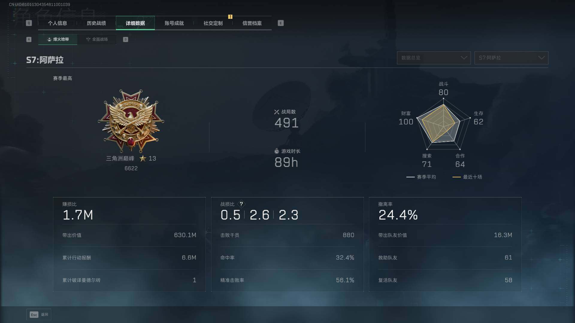 SJZQM3100130三角洲行动账号详情图12